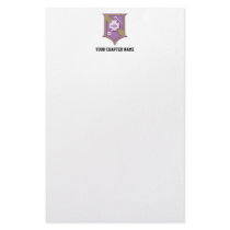 Sigma Pi Shield 2-Color Stationery