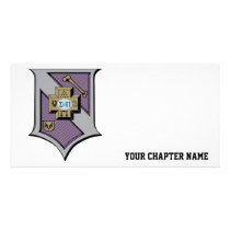 Sigma Pi Shield 4-Color Photo Greeting Card