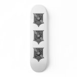 Sigma Pi Shield Grayscale skateboards