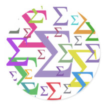 Sigma stickers by minjean Sigma stickers