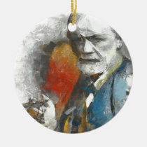 sigmund, freud, psychoanalysis, artsproject, portrait, painting, psychotherapy, existence, mind, unconscious, tempera, pencil, decor, interpretation, medicine, clinical, modern, contemporaty, followers, physicians, medical, researcher, Ornament with custom graphic design