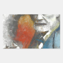 sigmund, freud, psychoanalysis, artsproject, portrait, painting, tempera, psychotherapy, existence, pencil, wall, decor, interpretation, medicine, clinical, modern, contemporaty, followers, physicians, mind, medical, researcher, unconscious, Sticker with custom graphic design