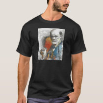 painting, unconscious, medical, freud, physicians, portrait, tempera, psychoanalysis, psychotherapy, mind, researcher, contemporaty, sigmund, medicine, Shirt with custom graphic design