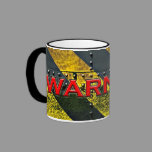 Sign Black and Yellow Stripes mugs