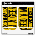Sign Don't Panic- I'm A Geek - Yellow/Black