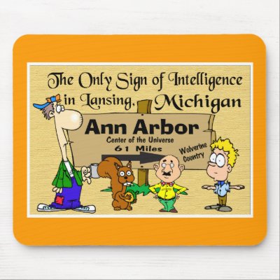 Sign for Ann Arbor Mouse Pad by ImpressImages