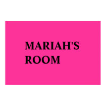 SIGN FOR HER ROOM posters