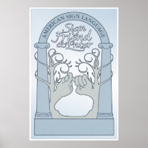 Sign Friend & Enter (ASL) Print