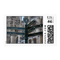 Sign in front of York Minster - York, England Postage