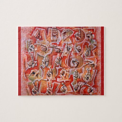 Sign Language Alphabet puzzle | Zazzle