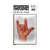 SIGN LANGUAGE I LOVE YOU STAMP by joyartstamps SIGN LANGUAGE I LOVE YOU STAMP