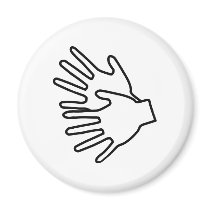 sign language icon magnets