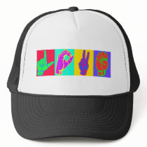 Sign Language LOVE Andy Warhol Trucker Hat