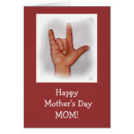 SIGN LANGUAGE MOTHER'S DAY CARD