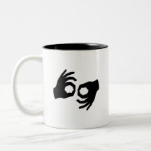Sign Language Pictogram Mug