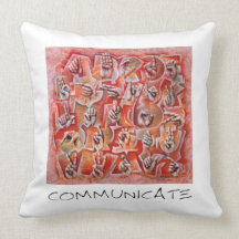 Sign Language Pillow