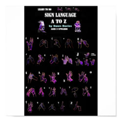 SIGN LANGUAGE poster print