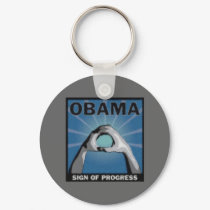 Sign of Progress-Obama keychains by talliktok_katauyak Sign of Progress-Obama keychains