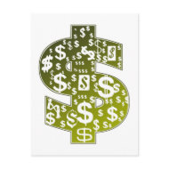 Sign Of The Dollar postcard