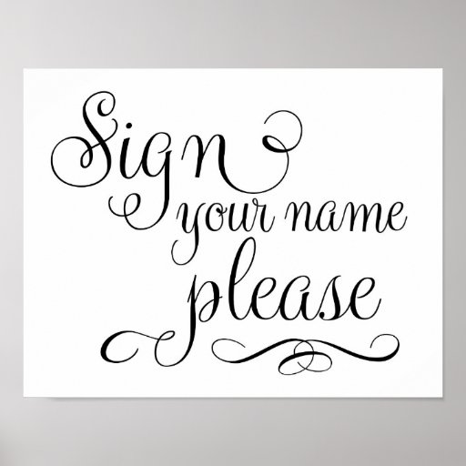 sign your name please guest book wedding sign poster zazzle sign your name please guest book wedding sign poster zazzle