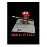 Sign Your Soul To The Devil Postcards