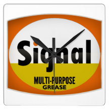 Signal Multi-Purpose Grease vintage sign clock