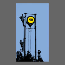 Signal No Blue poster long posters