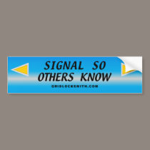 SIGNAL-SO bumper stickers by gridlocksmith SIGNAL-SO bumper stickers