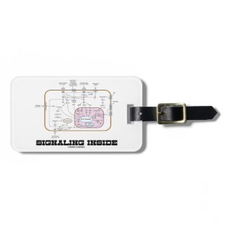 Signaling Inside (Signal Transduction Pathways) Travel Bag Tags