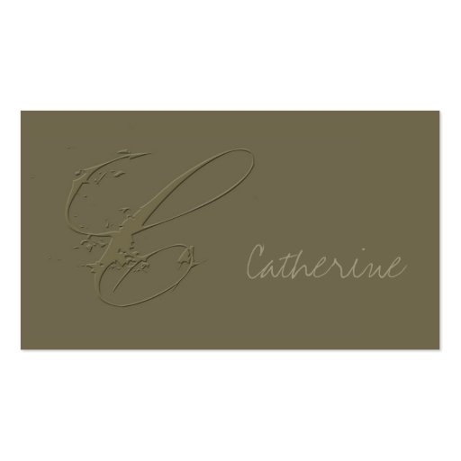 Signature C Business Card Templates (front side)