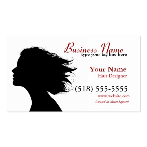 signature in red business card templates