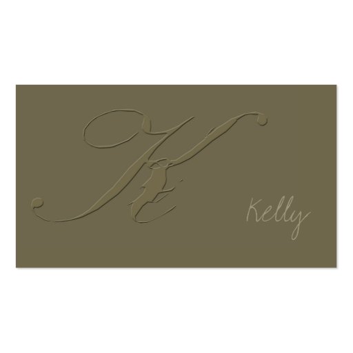 Signature K Business Card (front side)