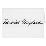 Signature of Abolitionist Frederick Douglass Card