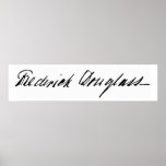 Signature of Abolitionist Frederick Douglass Print