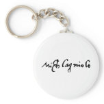 Signature of Famous Artist Michelangelo Key Chains
