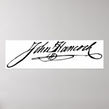 Signature of Founding Father John Hancock Posters