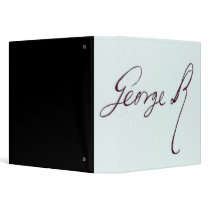 Signature of George II 3 Ring Binder