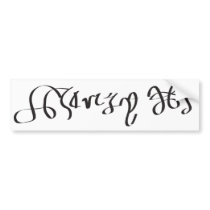 Signature of King Henry VIII of England Bumper Stickers