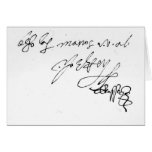 Signature of Lady Jane Grey cards