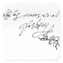 Signature of Lady Jane Grey Stickers
