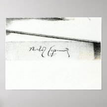 Signature of Nicolaus Copernicus Print