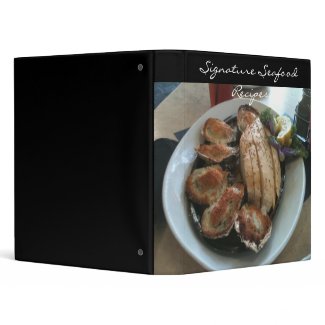 Signature Seafood Recipe Binder binder