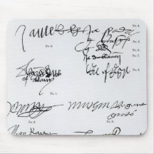 Signatures of Scottish 15th and 16th century Mouse Pads