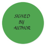SIGNED, BY, AUTHOR STICKER
