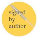Signed by Author stickers sticker