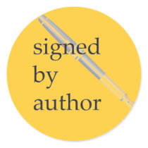 Signed by Author stickers