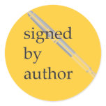 Signed by Author stickers