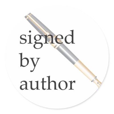 Signed by Author stickers by connieccox