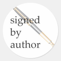 Signed by Author stickers