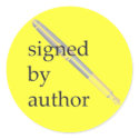 Signed by Author stickers - Customizable